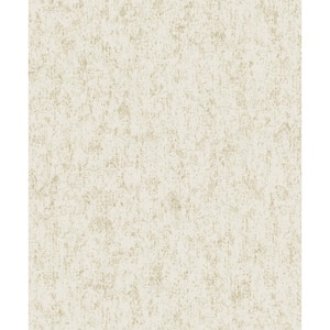 Lustre Collection Cream/Gold Speckled Metallic Finish Paper on Non-woven Non-pasted Wallpaper Sample