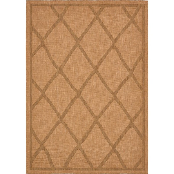 Outdoor Diamonds Light Brown 8' 0 x 11' 4 Area Rug
