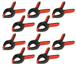 EQUIPTZ Spring Clamps Heavy Duty, 10-Pack 4-inch Large Plastic