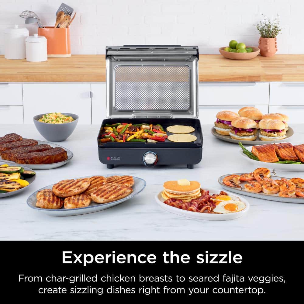 Ninja Sizzle Smokeless Nonstick Indoor Grill with Griddle
