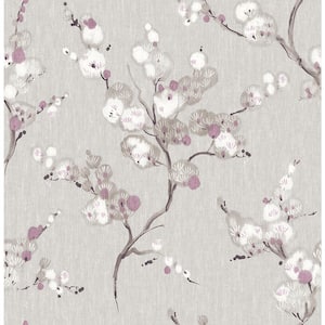 Bliss Purple Blossom Purple Wallpaper Sample