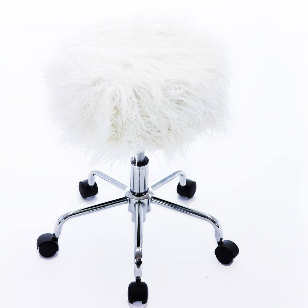 adjustable fur stool