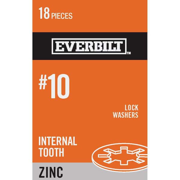 Everbilt #10 Zinc-Plated Steel Internal Tooth Lock Washers (18-Pack)