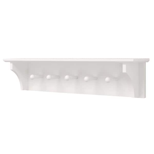 1/2 in. White Shelf Peg (12-Pack) 9501040 - The Home Depot