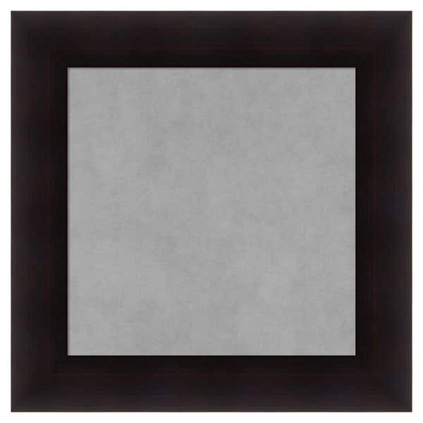 Amanti Art Portico Espresso 22 in. x 22 in. Framed Magnetic Board
