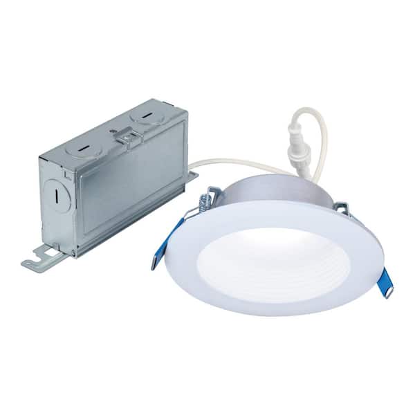 HALO 4 in. Adjustable CCT, New Construction/Remodel/Retrofit Installation, Integrated LED Regressed Canless LED Downlight