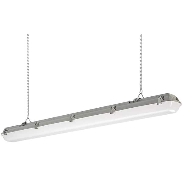 Vapor Tight 4 ft. 3600 Lumens Integrated LED White Wraparound Light 34-Watt 4000K Bright White (4-Pack) Vapor Tight 4 ft. 3600 Lumens Integrated LED White Wraparound Light 34-Watt 4000K Bright White (4-Pack)