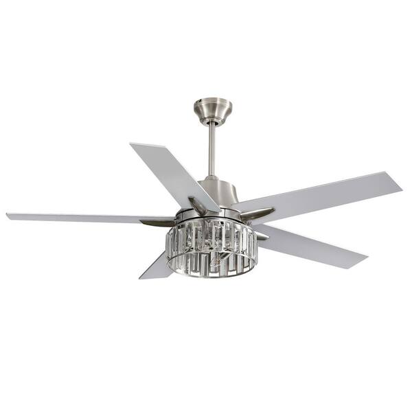Highbury 52 In Indoor Brushed Nickel Ceiling Fan With Light Kit Shelly Lighting