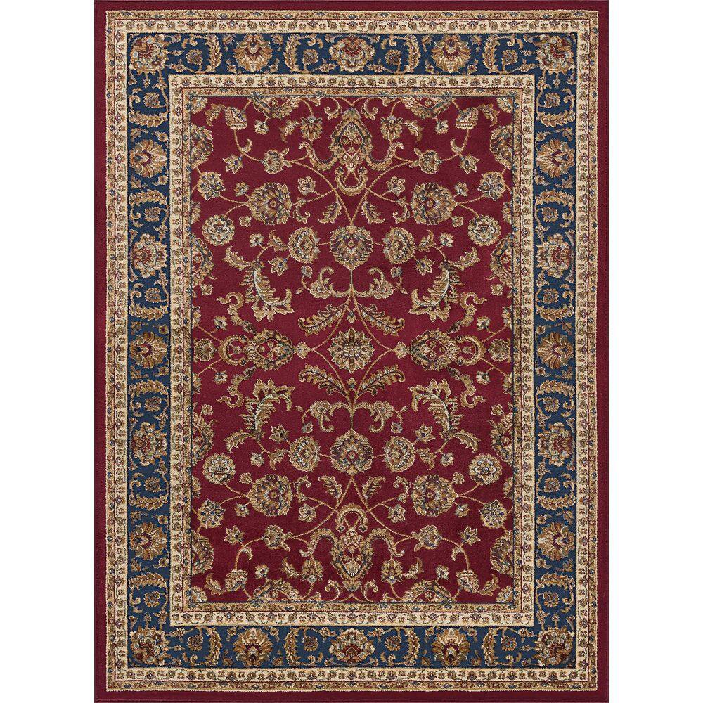 Tayse Rugs Sensation Border Red 11 ft. x 15 ft. Indoor Area Rug SNS4790 ...