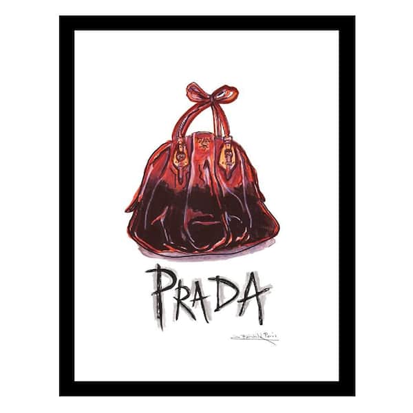 VENICE BEACH Collections Designer Handbag by Fairchild Paris 1-Piece Framed Graphic Print Abstract Poster Art Print 18 in. x 14 in.