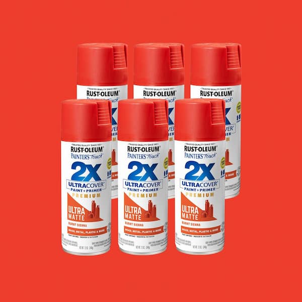 Rust-Oleum Painter's Touch 2X 12 oz. Matte Burnt Sienna Ultra Cover General Purpose Spray Paint (Case of 6)