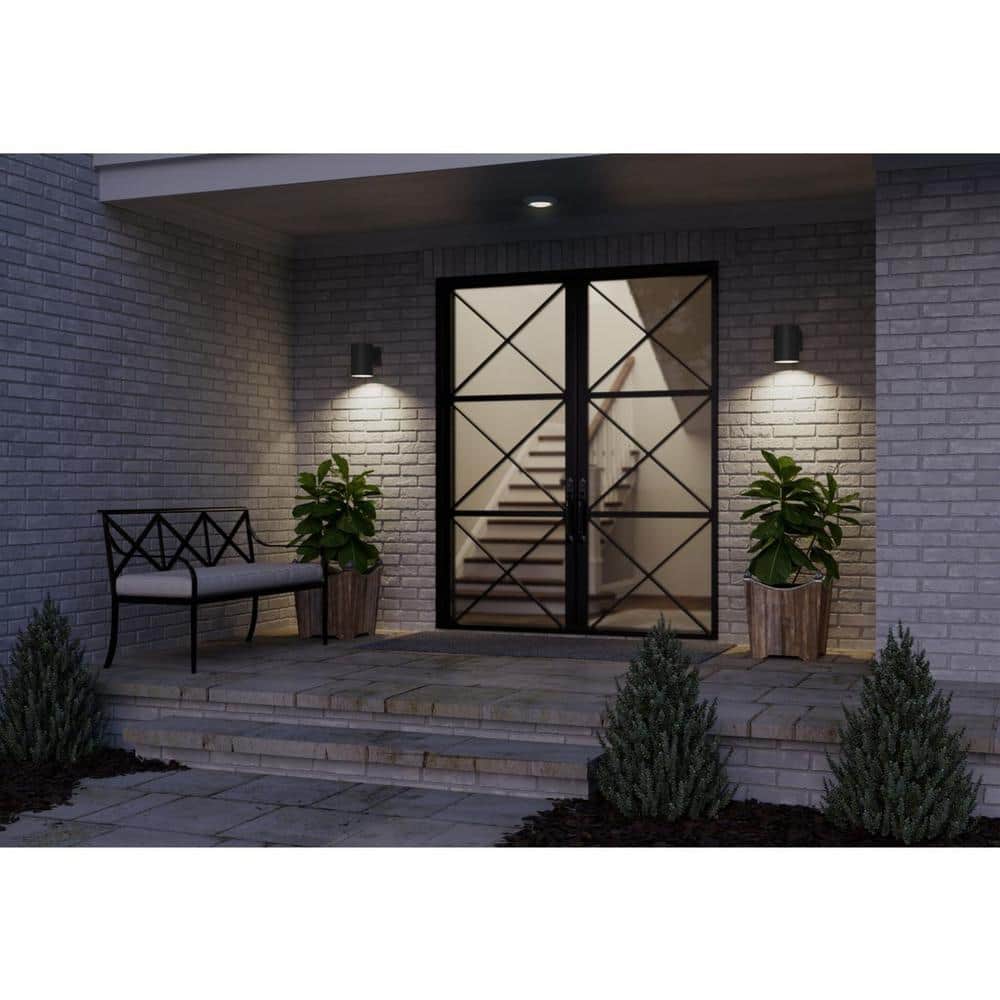 Black Bronze Cylinder Dimmable Wall Sconce