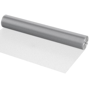 1/2 in. Hardware Cloth, 48 in. x 50 ft. Galvanized Wire Mesh Roll for Chicken Fencing, Garden, Small Rodents