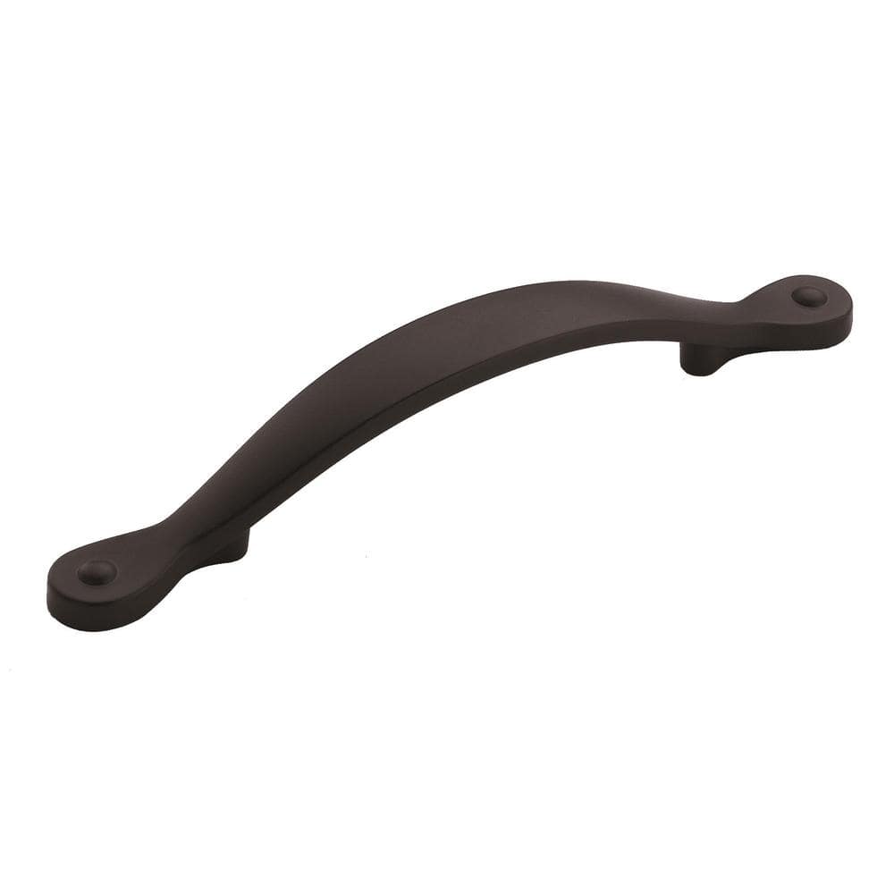 Inspirations 3-3/4 in. (96mm) Classic Matte Black Arch Cabinet Pull