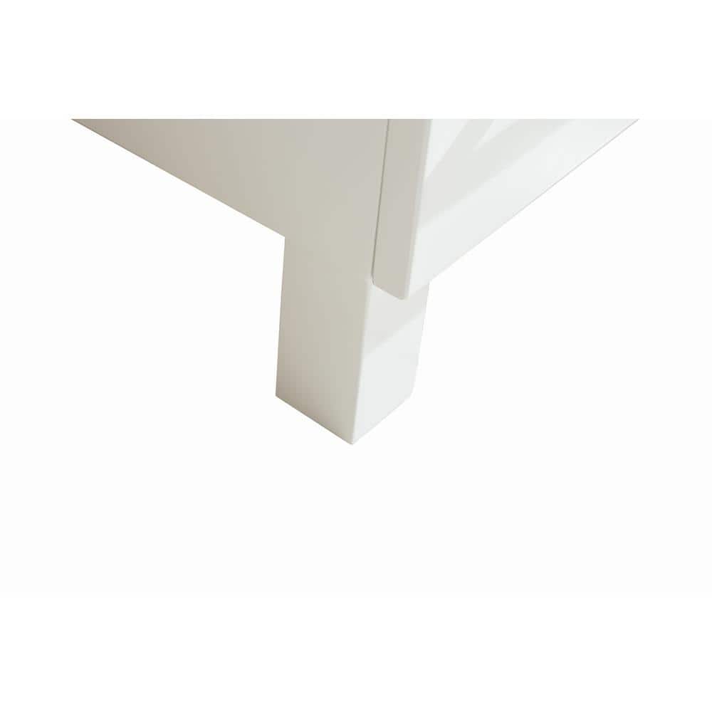 Nova 36" White Ceramic Basin Freestanding Bathroom Vanity
