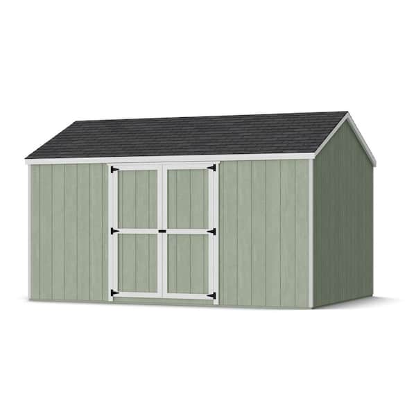 Value Gable 10 ft. x 14 ft. Outdoor Wood Storage Shed with Side Entry and Floor Do-It-Yourself Kit (140 sq. ft. )