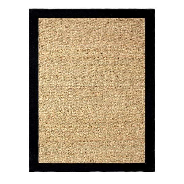 Chesapeake Merchandising Seagrass Black 2 ft. x 3 ft. Indoor Area Rug