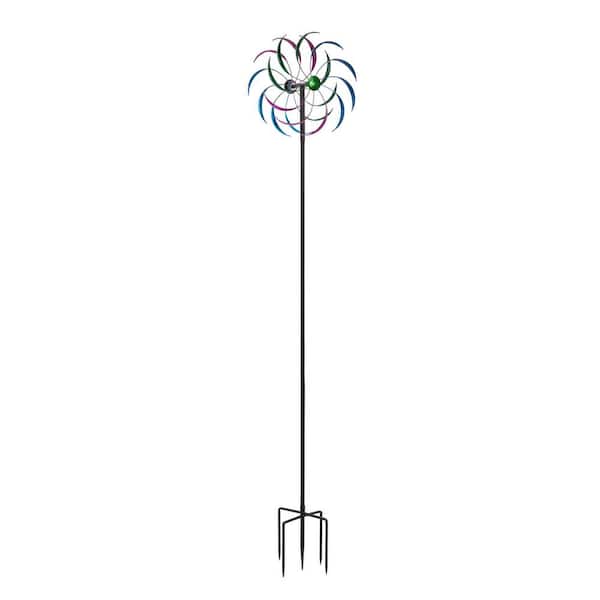 79 in. Iron Rainbow Wind Spinner