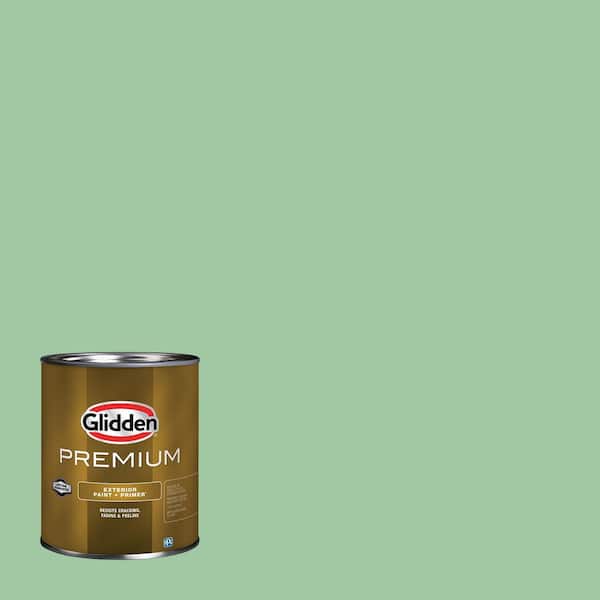 Glidden Premium 1 qt. PPG1131-4 French Market Satin Exterior Latex Paint