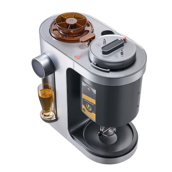 Automatic Beer Brewing System 3.43 Gal.1500W All-in-One Mash and Boil 304 Stainless Steel Auto Temp and Pressure Control