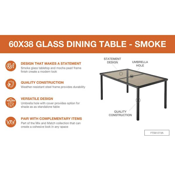 Hampton bay 60 x 38 table sale