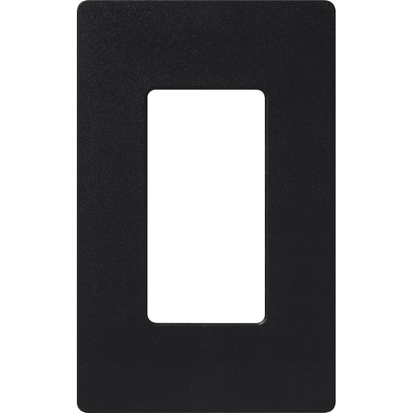 Lutron Claro 1 Gang Wall Plate for Decorator/Rocker Switches, Satin, Midnight (SC-1-MN) (1-Pack)