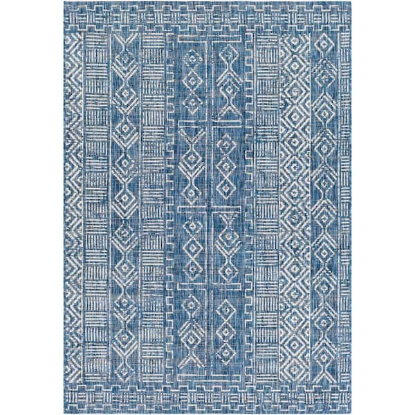 Livabliss Vassia Denim 5 ft. 3 in. x 7 ft. 7 in. Indoor/Outdoor Area Rug