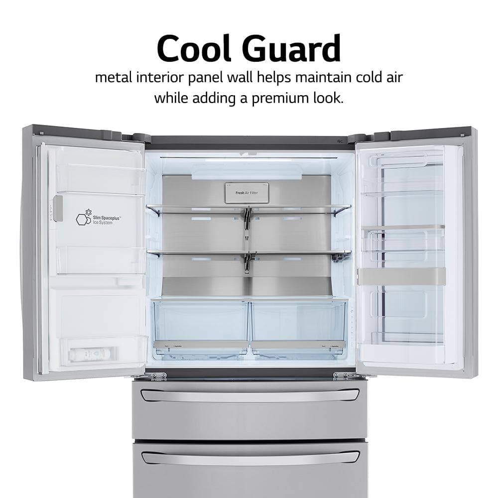 Stainless Steel 29.5 Cu. Ft. Smart French Door Refrigerator with Ice Maker