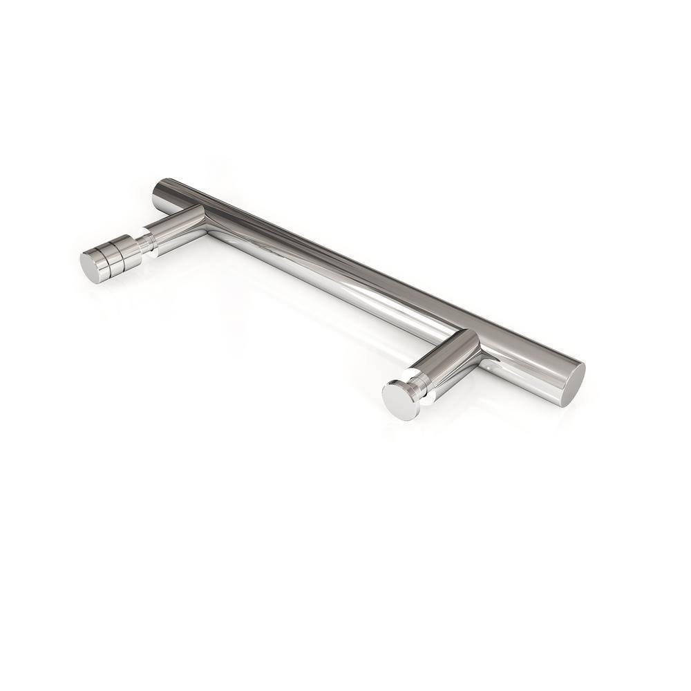 Nova 78" Frameless Sliding Glass Shower Enclosure with Polished Chrome Finish