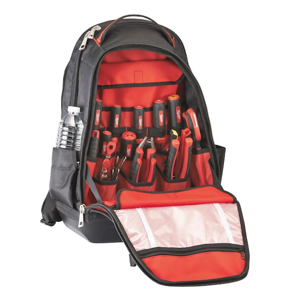 10 in. Jobsite Backpack with 1000-Volt Insulated Screwdriver Set and Pouch (4-Piece) 10 in. Jobsite Backpack with 1000-Volt Insulated Screwdriver Set and Pouch (4-Piece)