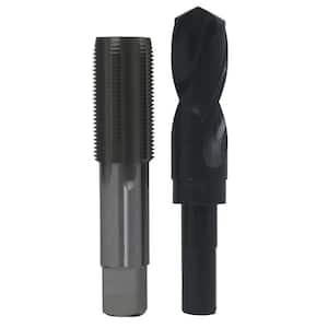 1-1/2 in. - 12 High Speed Steel Tap and 1-27/64 in. x 1/2 in. Shank Drill Bit Set (2-Piece)