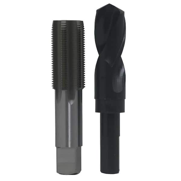 Drill America 1-1/2 in. - 12 High Speed Steel Tap and 1-27/64 in. x 1/2 in. Shank Drill Bit Set (2-Piece)