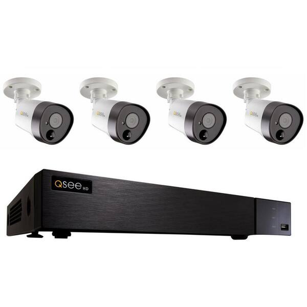 Q-SEE 8-Channel 5MP 2TB DVR Surveillance System with (4) 5MP Bullet Cams