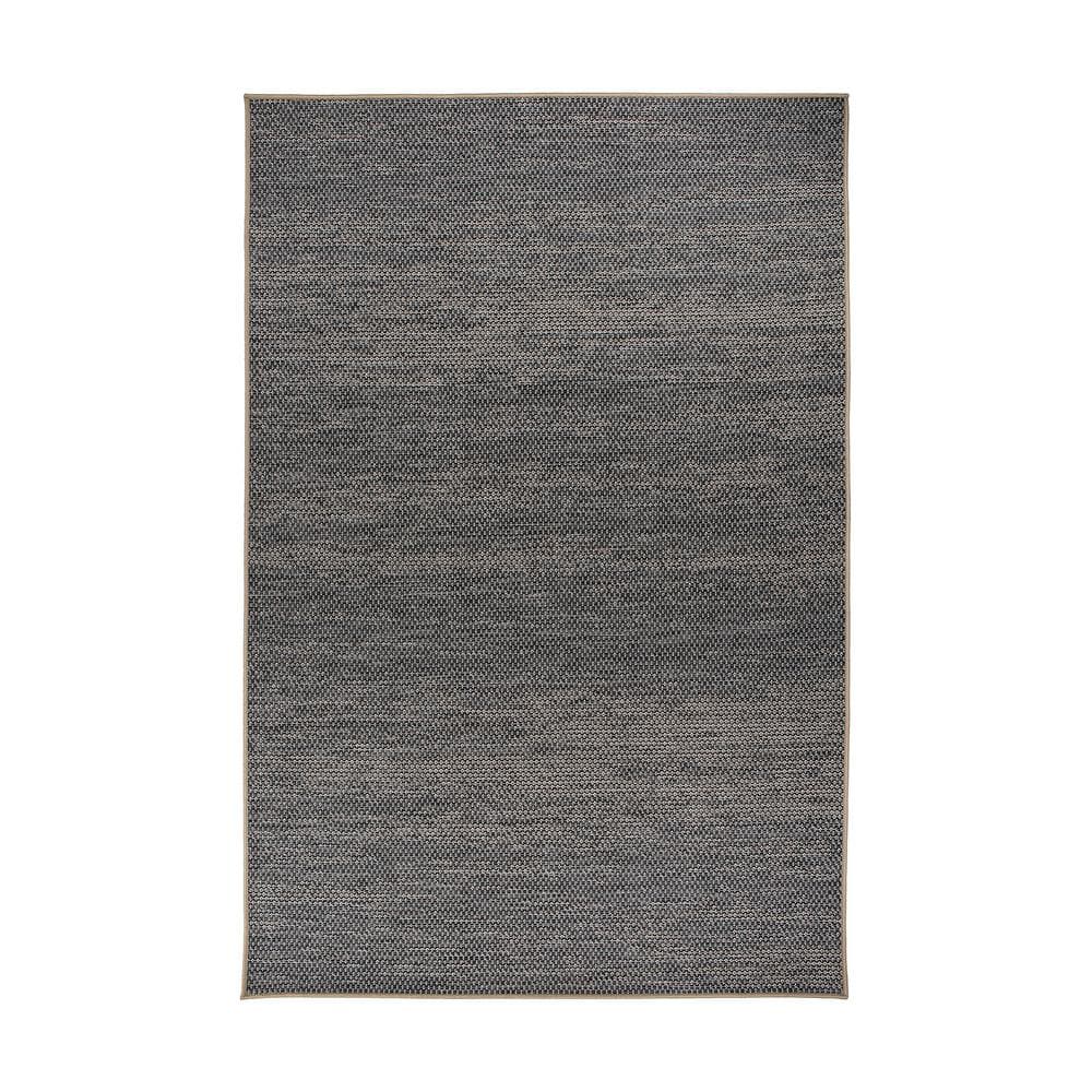 Dual-Use Modern Geometric Gray Flatweave 5' x 7' Rug