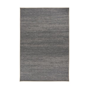 Gray 5 ft. x 7 ft. Bahama Contemporary Abstract Indoor/Outdoor Area Rug