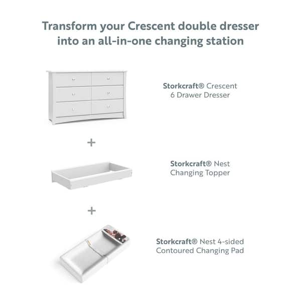 Crescent 6 drawer double dresser on sale