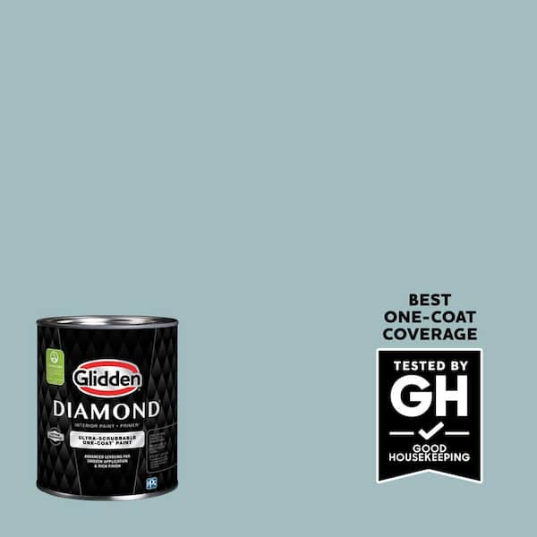 Glidden Diamond 1 qt. PPG1148-4 Lazy River Eggshell Interior Paint with Primer
