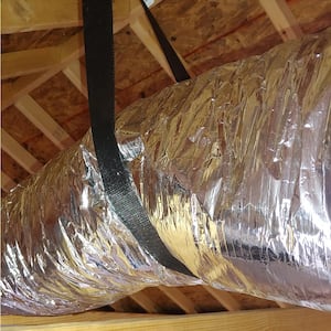10 in. x 25 ft. Insulated Flexible Duct R6 Silver Jacket