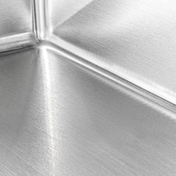 Handmade Drop-in Stainless Steel 33 in. x 22 in. x 9 in. 1-Hole Single Bowl Kitchen Sink in Brushed Finish