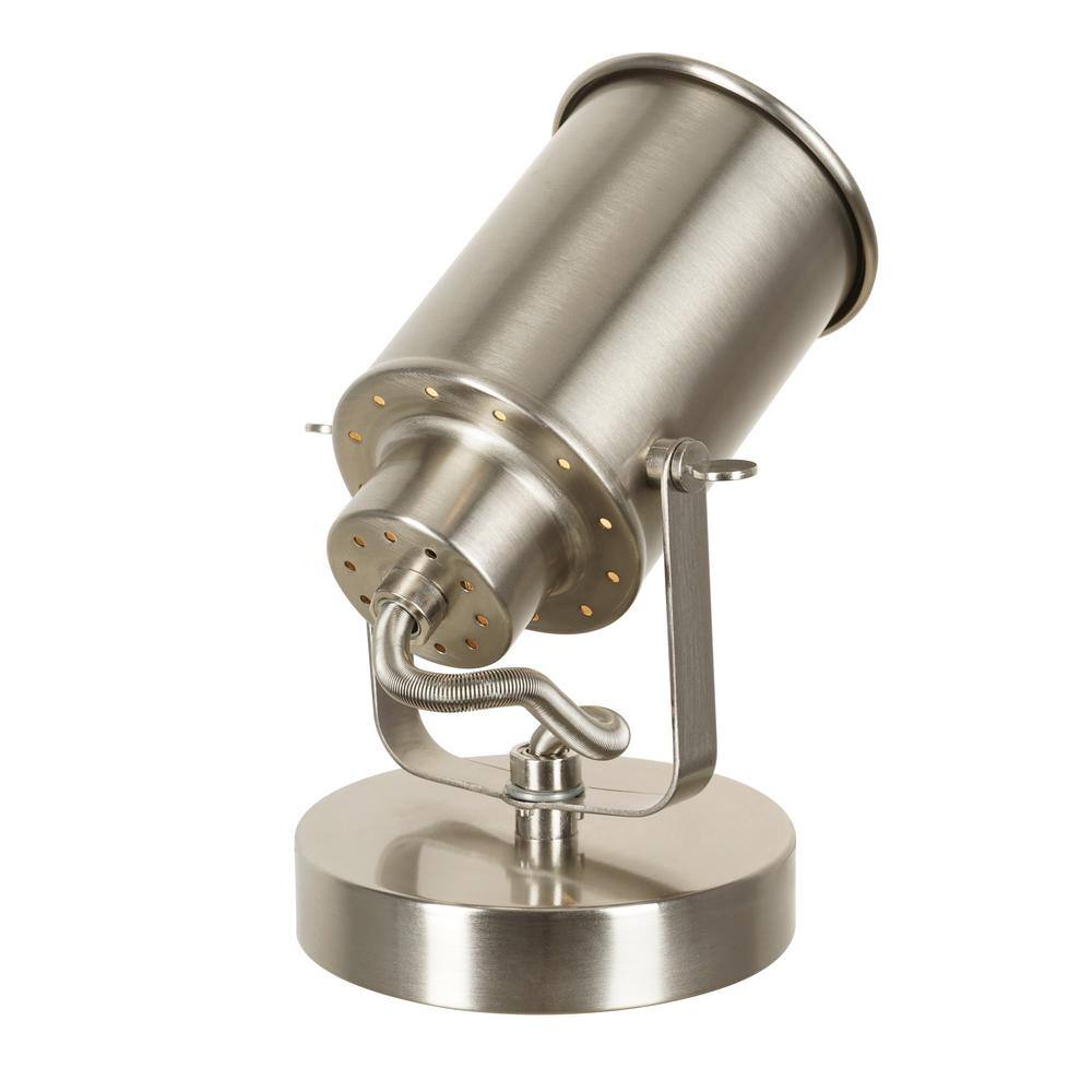 6" Silver Adjustable Spotlight Desk or Wall Mount Lamp