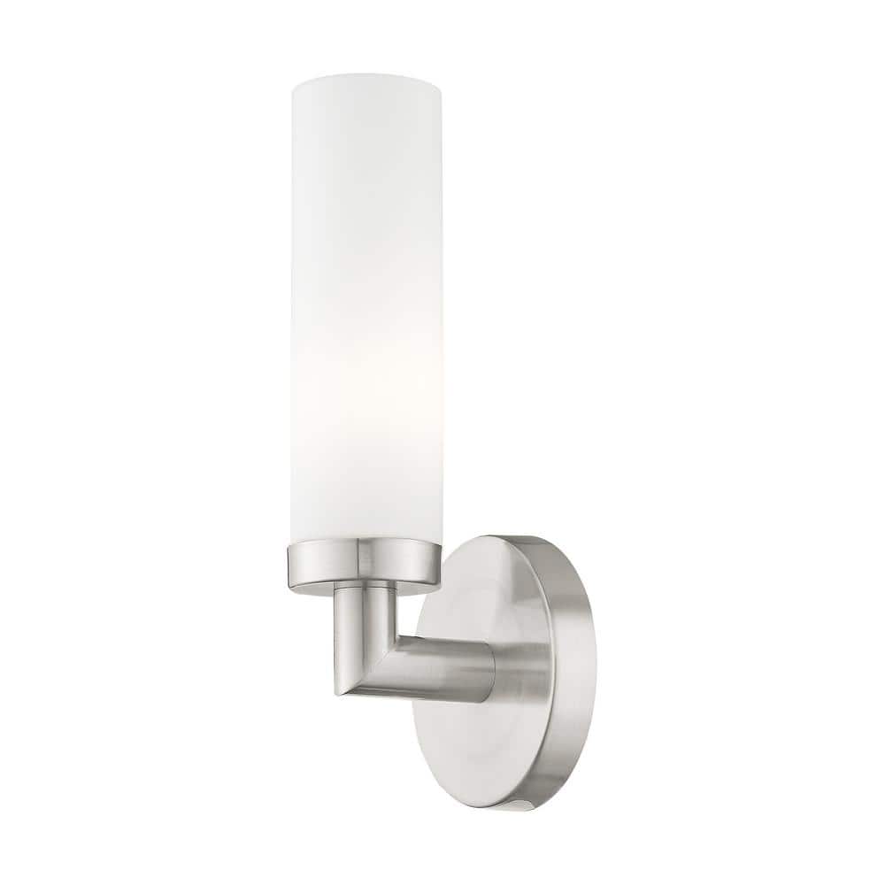 Aspen Sleek Contemporary Brushed Nickel Wall Sconce