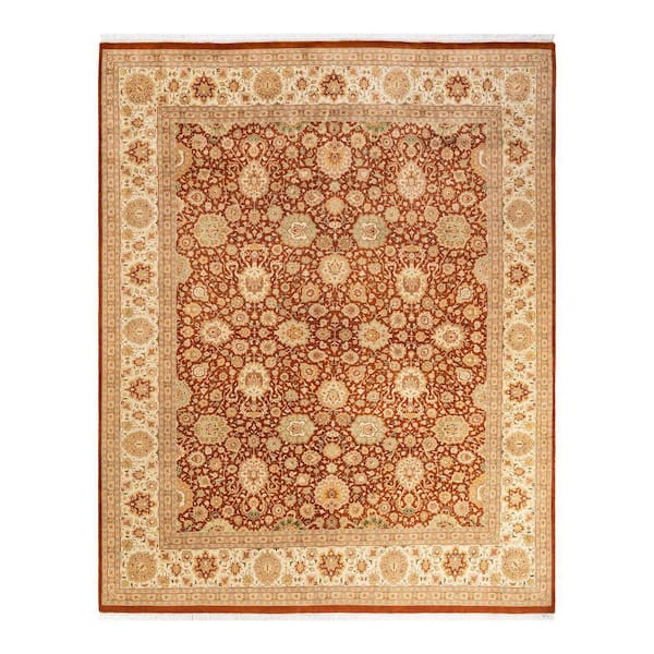 Chloe & Olivia Home Mogul Traditional Orange 8 ft. x 10 ft. Oriental Area Rug
