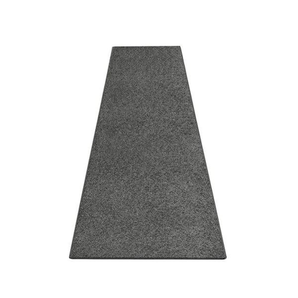 Dark Gray 2 Ft.x 6 Ft.Runner Rug Low Pile Self Adhesive Non Slip Back Indoor Mat For Hallway Entryway Multiple Use
