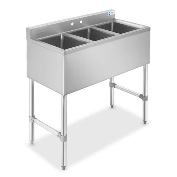 Reviews for GRIDMANN 38.5 in. Freestanding Stainless-Steel 3 ...