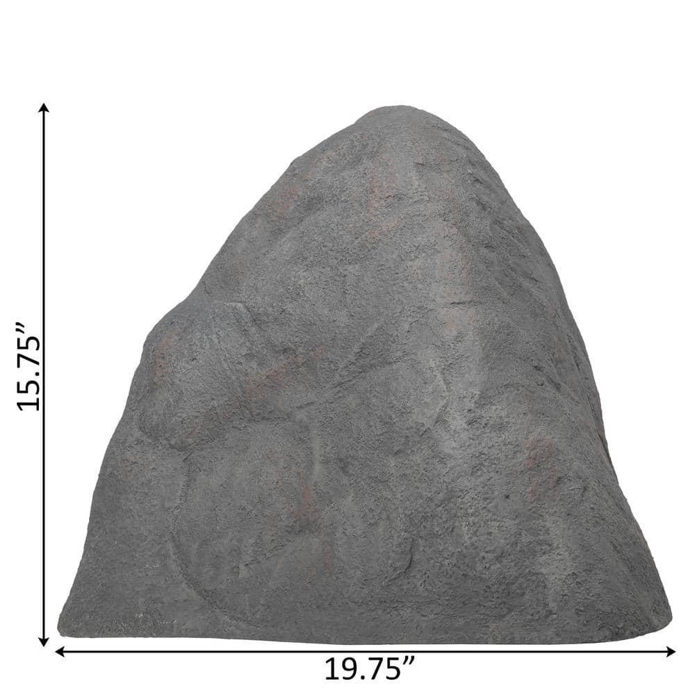 Granite Gray Monument-Shaped Faux Fiberglass Outdoor Rock