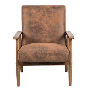 Charles Light Brown Classic Mid-Century Modern Chair