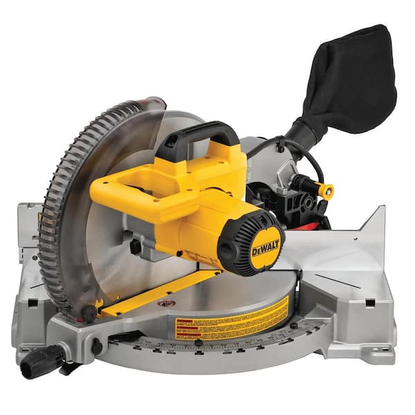 DEWALT 15 Amp Corded 12 in. Single Bevel Compound Miter Saw with 500 lbs. Capacity Compact Miter Saw Stand
