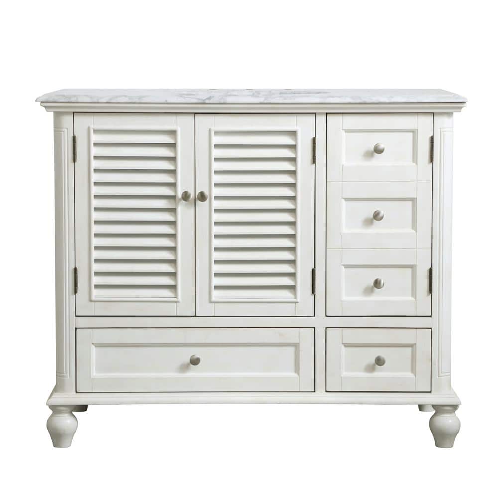 Timeless Home 42 in. W x 22 in. D x 35 in. H Single Bathroom Vanity in Anti