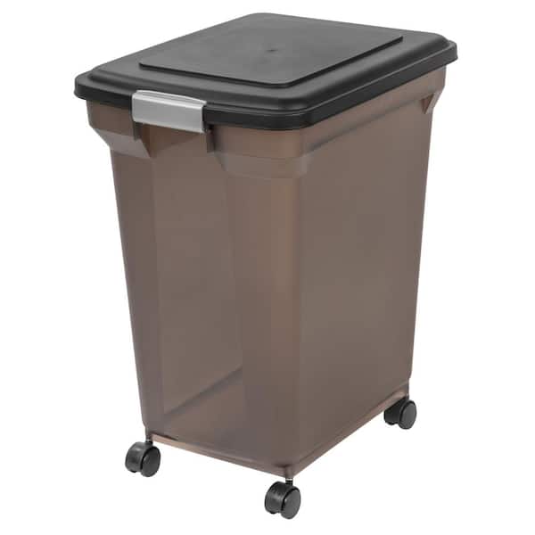 IRIS 58 lbs Airtight Rolling Storage in Black