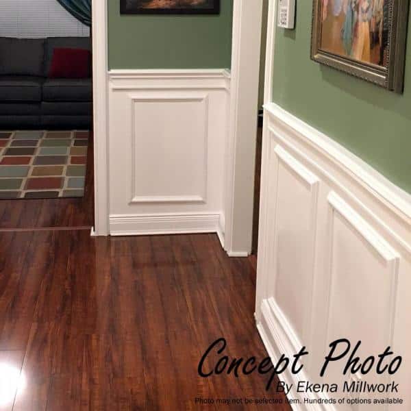 Ashford Classic White Polyurethane Wainscot Wall Panel 20" x 24"